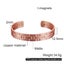 Pure Copper Bracelet Men Magnetic Arthritis Adjustable Magnets Men Cuff B CHK12N Carousel 7