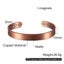 Pure Copper Bracelet Men Magnetic Arthritis Adjustable Magnets Men Cuff B CHK12N Carousel 9