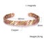 Pure Copper Bracelet Men Magnetic Arthritis Adjustable Magnets Men Cuff B CHK12N Carousel 14