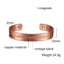 Pure Copper Bracelet Men Magnetic Arthritis Adjustable Magnets Men Cuff B CHK12N Carousel 15