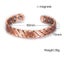 Pure Copper Bracelet Men Magnetic Arthritis Adjustable Magnets Men Cuff B CHK12N Carousel 20