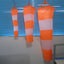 Waterproof Scale Airport Windsock Wind Vane Bright Red And White Wind Van CHK12N Carousel 25