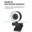 Full HD 2K USB Web Camera Webcam w/Ring Light+Mic for Video Calling Confe CHK12N Carousel 4
