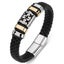 Fashion Vintage Multi-Layer Handwoven Leather Cross Bracelet for Men Clas CHK12N Carousel 10