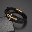 Fashion Vintage Multi-Layer Handwoven Leather Cross Bracelet for Men Clas CHK12N Carousel 11