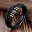 Fashion Vintage Multi-Layer Handwoven Leather Cross Bracelet for Men Clas CHK12N Carousel 12