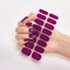 16tips Nail Stickers Gradient glitter Nail Stickers Simple Waterproof Na CHK12N Carousel 7
