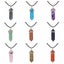JOYA GIFT Hexagonal Pointed Reiki Chakra Stone Pendant Necklace Women Gir CHK12N Carousel 2