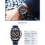 Casual Sporty Wristwatches Stainless Steel Band Chronograph Clock Men'S Watch... Carousel 3