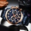 Casual Sporty Wristwatches Stainless Steel Band Chronograph Clock Men'S Watch... Carousel 12