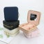 Korean Style Girl Jewelry Box Portable Genuine Leather Earrings Ring Case CHK12N Carousel 24