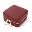 Korean Style Girl Jewelry Box Portable Genuine Leather Earrings Ring Case CHK12N Carousel 17