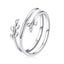 Adjustable Rings Authentic 925 Sterling Silver Stackable Engagement Zirco CHK12N Carousel 22
