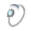 Adjustable Rings Authentic 925 Sterling Silver Stackable Engagement Zirco CHK12N Carousel 23