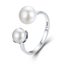 Adjustable Rings Authentic 925 Sterling Silver Stackable Engagement Zirco CHK12N Carousel 24