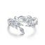 Adjustable Rings Authentic 925 Sterling Silver Stackable Engagement Zirco CHK12N Carousel 25