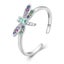 Adjustable Rings Authentic 925 Sterling Silver Stackable Engagement Zirco CHK12N Carousel 30