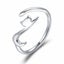 Adjustable Rings Authentic 925 Sterling Silver Stackable Engagement Zirco CHK12N Carousel 3