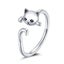 Adjustable Rings Authentic 925 Sterling Silver Stackable Engagement Zirco CHK12N Carousel 4