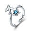 Adjustable Rings Authentic 925 Sterling Silver Stackable Engagement Zirco CHK12N Carousel 6