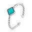 Adjustable Rings Authentic 925 Sterling Silver Stackable Engagement Zirco CHK12N Carousel 9