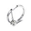 Adjustable Rings Authentic 925 Sterling Silver Stackable Engagement Zirco CHK12N Carousel 13