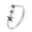 Adjustable Rings Authentic 925 Sterling Silver Stackable Engagement Zirco CHK12N Carousel 14