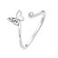 Adjustable Rings Authentic 925 Sterling Silver Stackable Engagement Zirco CHK12N Carousel 20