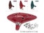 12 Hole Ceramic Alto Ocarina In Red Brown Green Tone Carousel 3