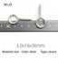 Mini Eye Pins Eyepins Hooks Eyelets Screw Threaded Metal Metal Jewelry Pe CHK12N Carousel 23