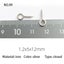 Mini Eye Pins Eyepins Hooks Eyelets Screw Threaded Metal Metal Jewelry Pe CHK12N Carousel 12