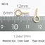 Mini Eye Pins Eyepins Hooks Eyelets Screw Threaded Metal Metal Jewelry Pe CHK12N Carousel 13