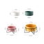 Double Cat Food Water Bowls with Stand Ceramic Pet Feeding Accessories Ca CHK12N Carousel 7
