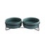 Double Cat Food Water Bowls with Stand Ceramic Pet Feeding Accessories Ca CHK12N Carousel 19