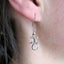 Solid Silver Gecko Drop Earrings Carousel 2