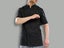 Chefs Jacket - Black Double Breasted Short Sleeve Jackets Kitchen Apparel - XS Carousel 1
