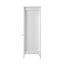 Oikiture Bathroom Cabinet Floor Cupboard Slim Laundry Storage Rattan Door White Carousel 5