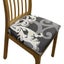 Anyseat Chair Cover Dark Grey Petal Print Stretch Seat Cover for Home Dinning... Carousel 1