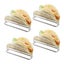 4 Pack Stainless Steel Taco Holders Rack Carousel 1