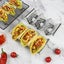 4 Pack Stainless Steel Taco Holders Tray Rack Carousel 1