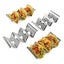 4 Pack Stainless Steel Taco Holders Tray Rack Carousel 2