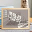 LED Light Up Picture Frame Painting Modern Decorative Night Light USB Plug-in Carousel 10