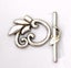 A FLORAL SILVER TOGGLE CLASP Carousel 1