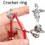 New DIY Knitting Loop Crochet Tool Multi Style Ring Finger Wear Thimble Y CHK12N Carousel 27
