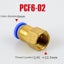 PCF Air Pipe Fitting 4 6 8 10 12mm Hose Tube 1/8" 3/8" 1/2" BSP 1/4" Fema CHK12N Carousel 22
