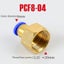 PCF Air Pipe Fitting 4 6 8 10 12mm Hose Tube 1/8" 3/8" 1/2" BSP 1/4" Fema CHK12N Carousel 24