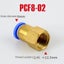 PCF Air Pipe Fitting 4 6 8 10 12mm Hose Tube 1/8" 3/8" 1/2" BSP 1/4" Fema CHK12N Carousel 4