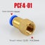 PCF Air Pipe Fitting 4 6 8 10 12mm Hose Tube 1/8" 3/8" 1/2" BSP 1/4" Fema CHK12N Carousel 6