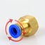 PCF Air Pipe Fitting 4 6 8 10 12mm Hose Tube 1/8" 3/8" 1/2" BSP 1/4" Fema CHK12N Carousel 9