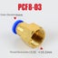 PCF Air Pipe Fitting 4 6 8 10 12mm Hose Tube 1/8" 3/8" 1/2" BSP 1/4" Fema CHK12N Carousel 11